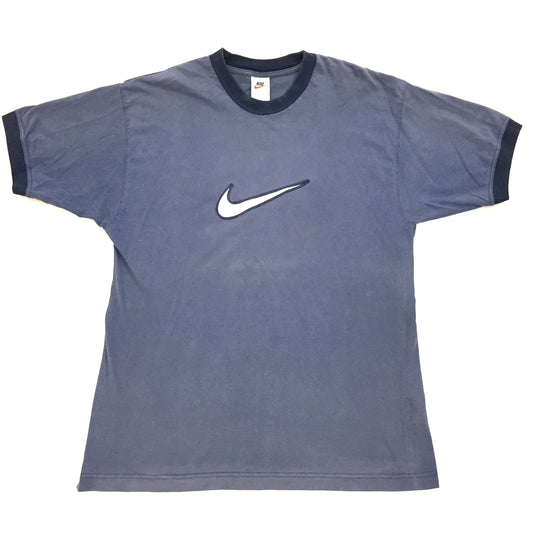 0165 Nike Vintage Big Swoosh Ringer T-Shirt