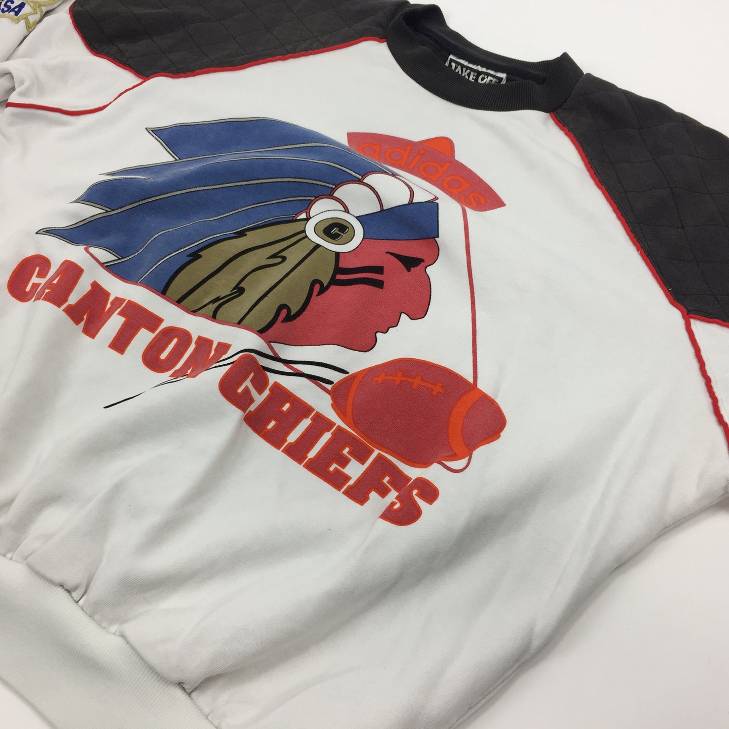 0478 Adidas Vintage Take Two Canton Chiefs Sweater