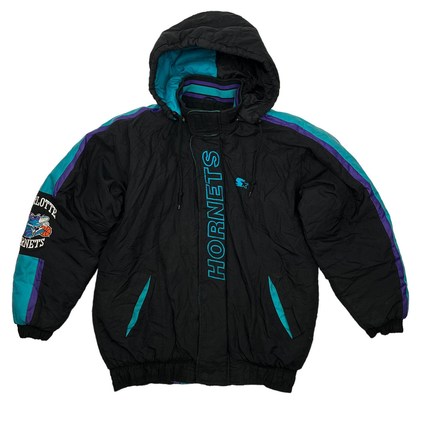 01250 Starter Vintage Charlotte Hornets Basketball Jacket PAUL S FANSHOP