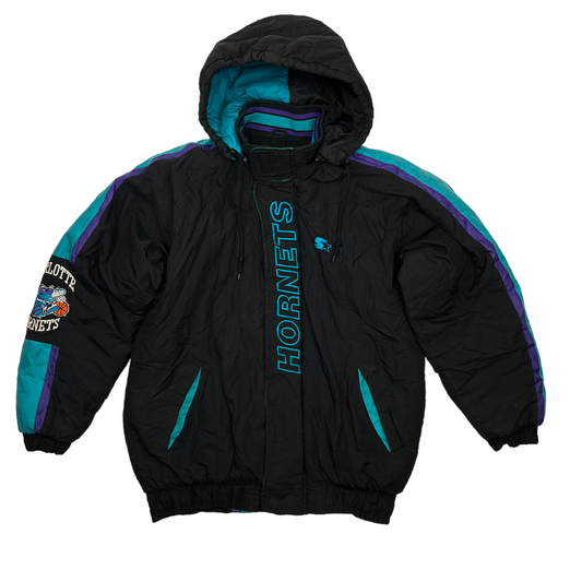 01250 Starter Vintage Charlotte Hornets Basketball Jacket