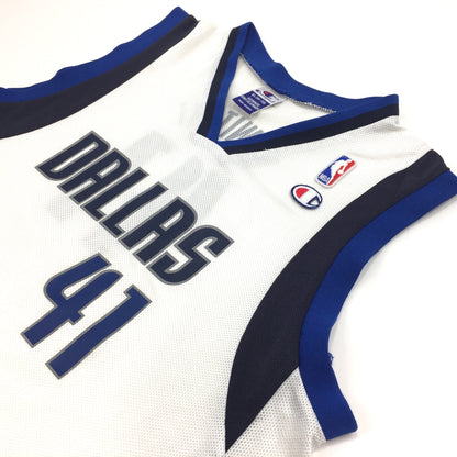 0418 Champion Vintage Dallas Mavericks Nowitzki Jersey