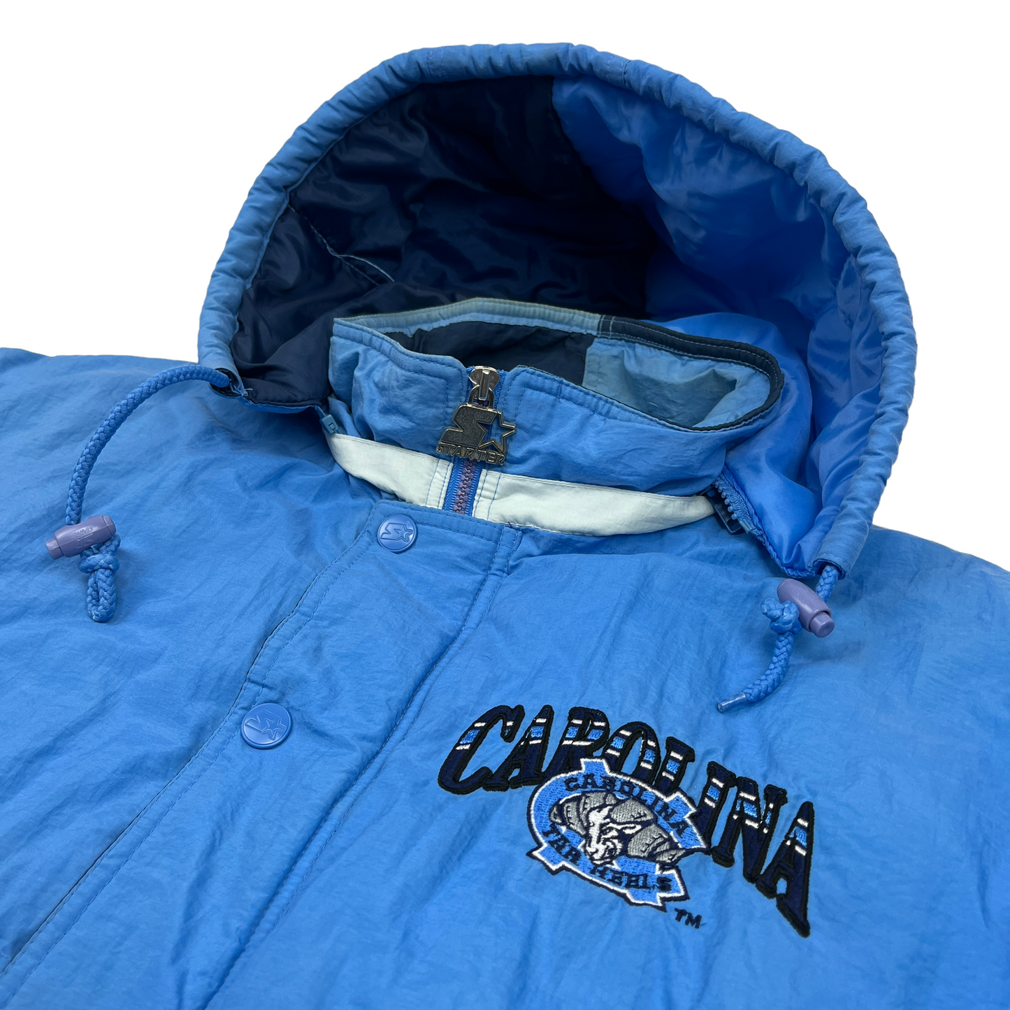 01190 Starter Vintage North Carolina Tar Heels Football Coachjacket