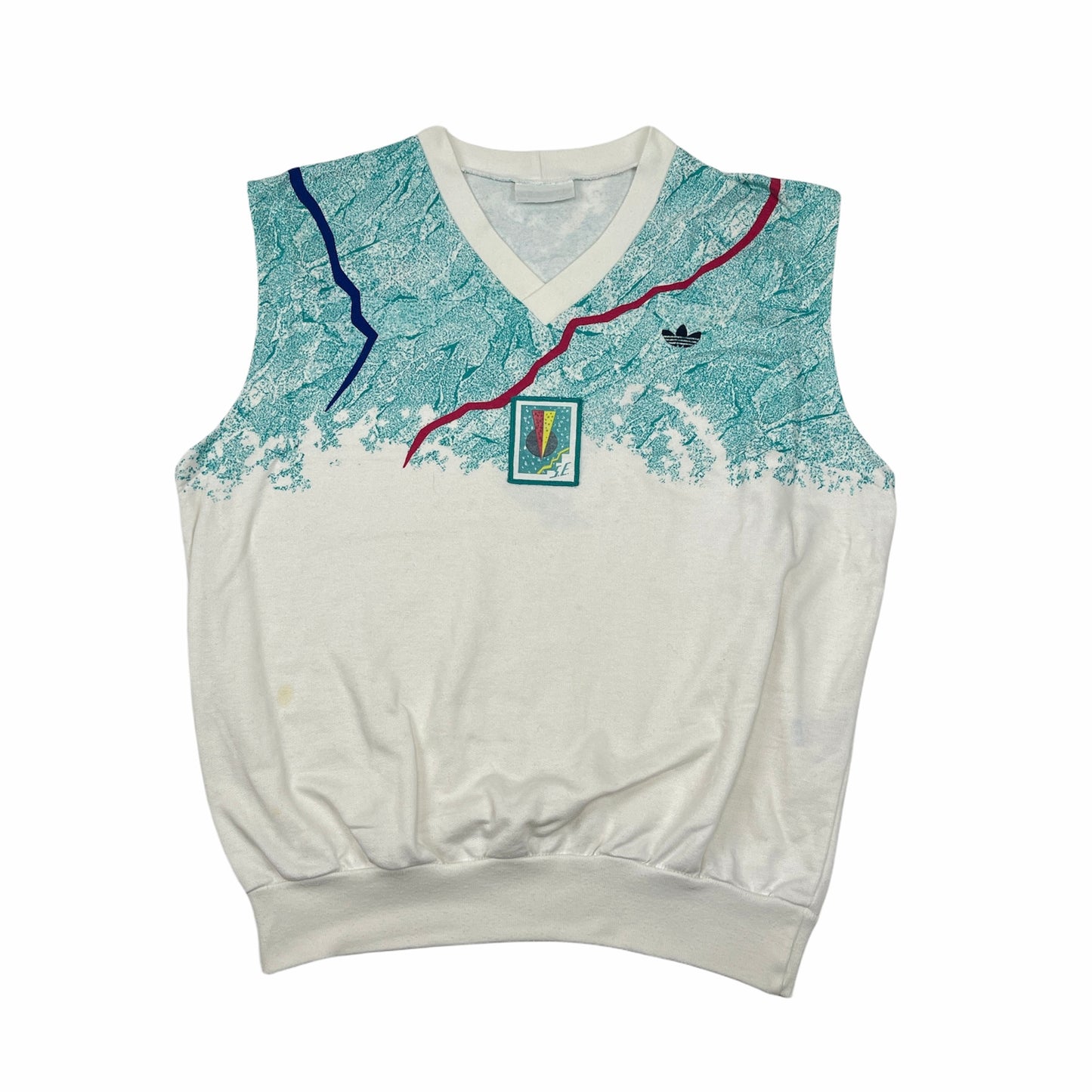 0714 Adidas Vintage 80s Stefan Edberg Tennis Pullunder Vest