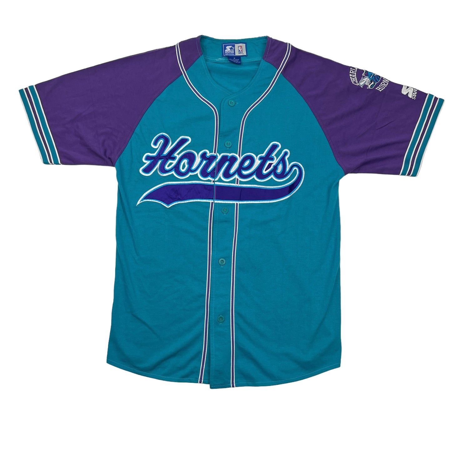 01374 Starter Charlotte Hornets Baseball Jersey – PAUL'S FANSHOP