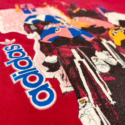 0840 Adidas Vintage 80s „Cycling“ Tshirt