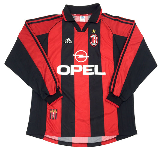 0502 Adidas Vintage AC Milan Soccer Jersey 98/99 Home