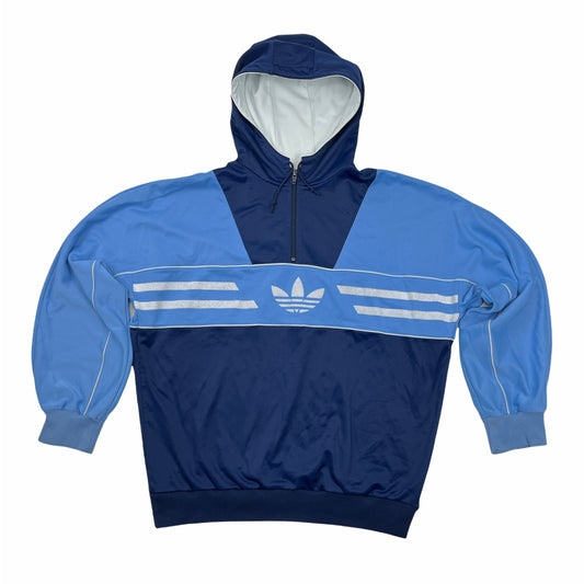 0697 Adidas Vintage 80s Logo 1/4 Zip Hoodie