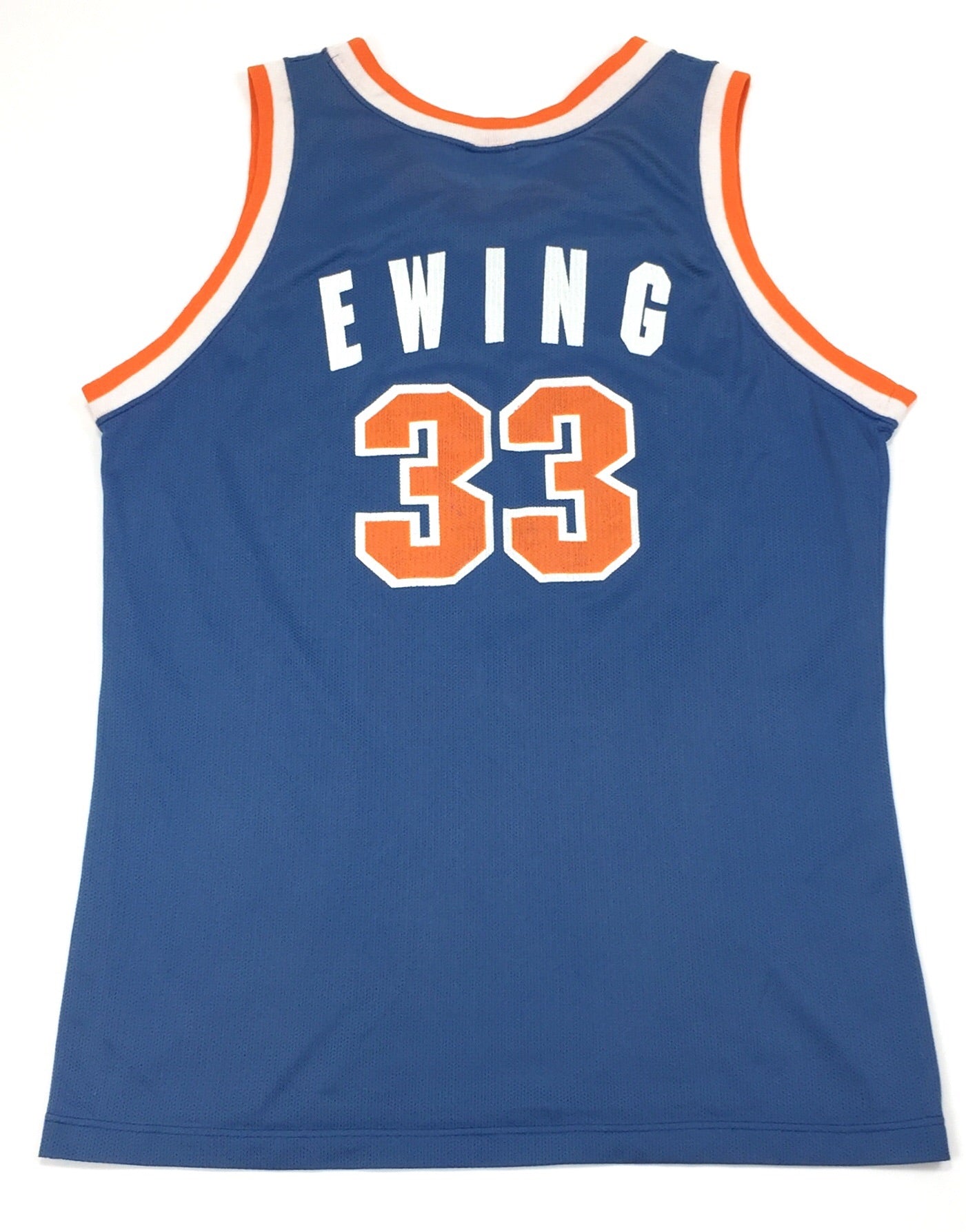 0253 Champion Vintage New York Knicks Ewing Jersey