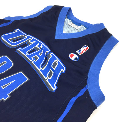 0414 Champion Vintage Utah Jazz Lopez Jersey