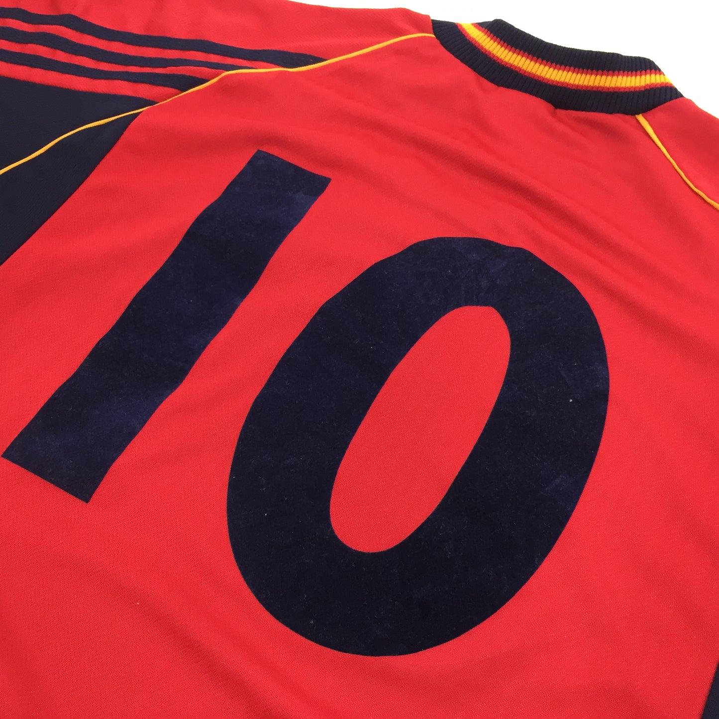 0501 Adidas Vintage Spain National Soccer Team Jersey 1998 Home