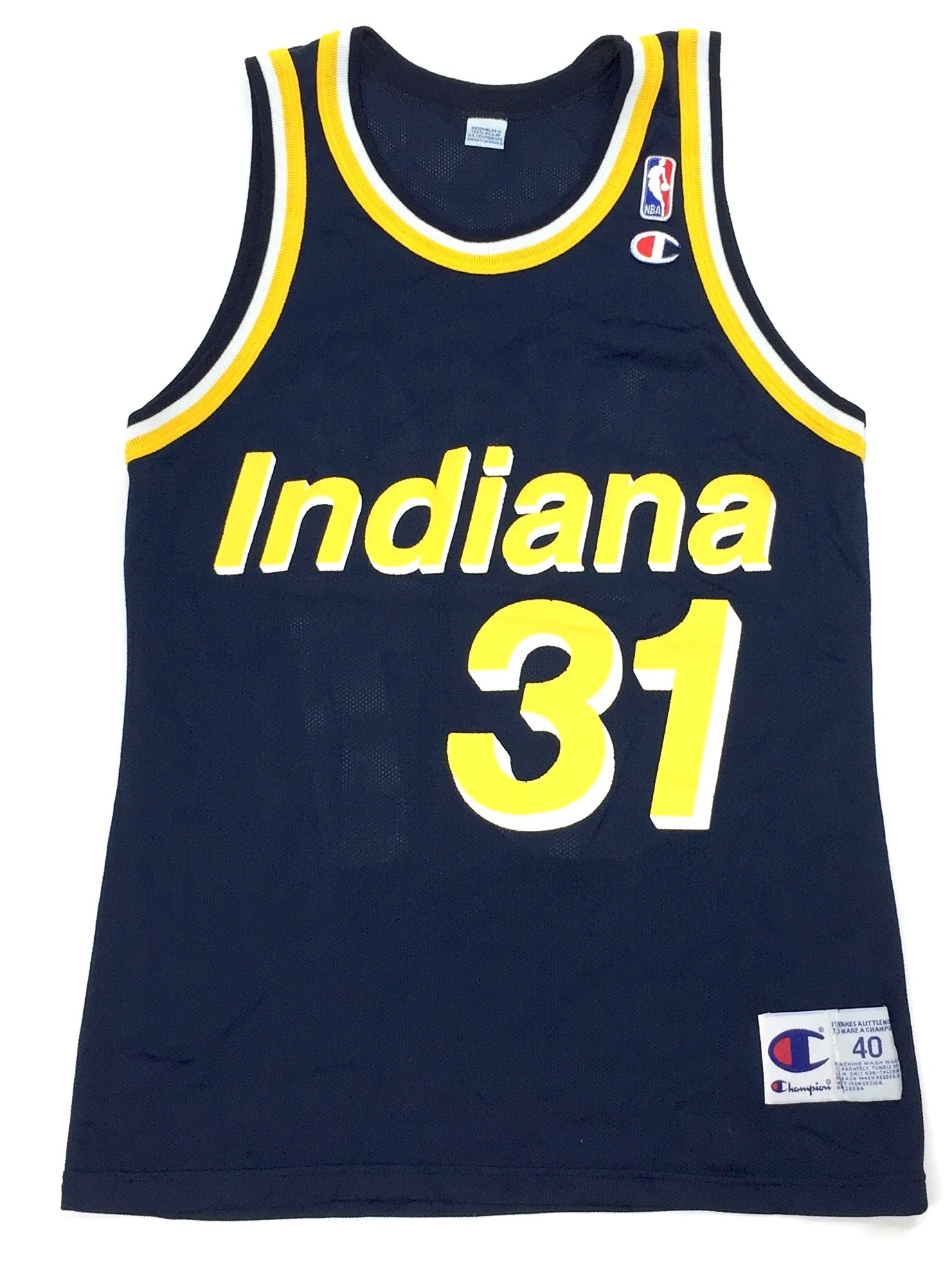 0438 Champion Vintage Indiana Pacers Miller Jersey