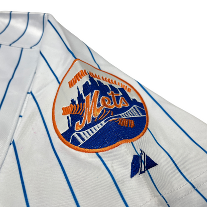 0921 Majestic NY Mets Johan Santana Baseball Jersey