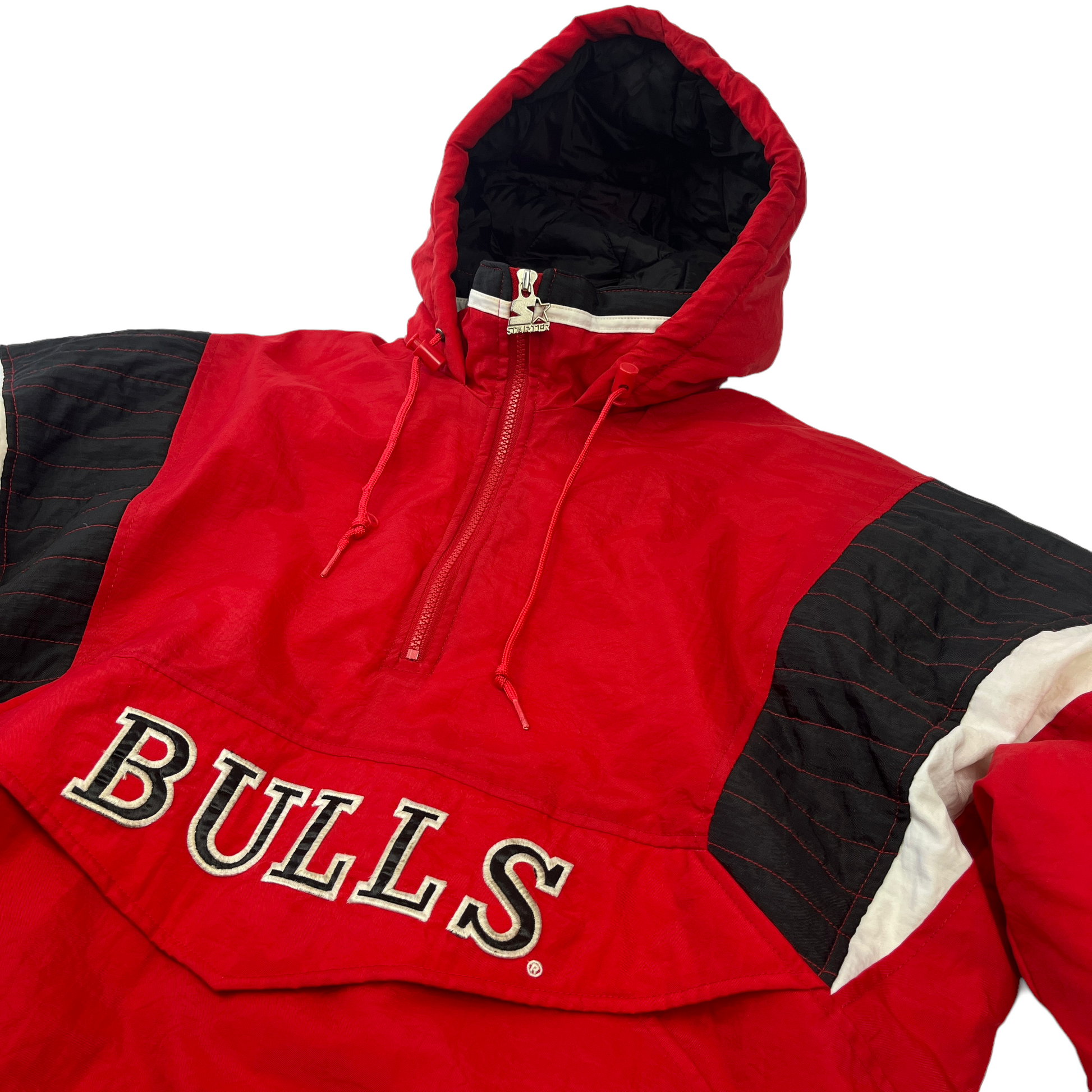 Vintage chicago bulls starter top pullover jacket