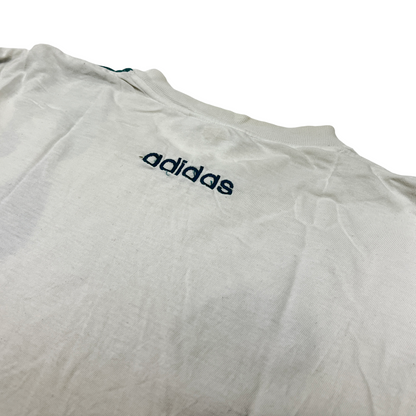 0847 Adidas Vintage 80s „free climbing“ Tshirt