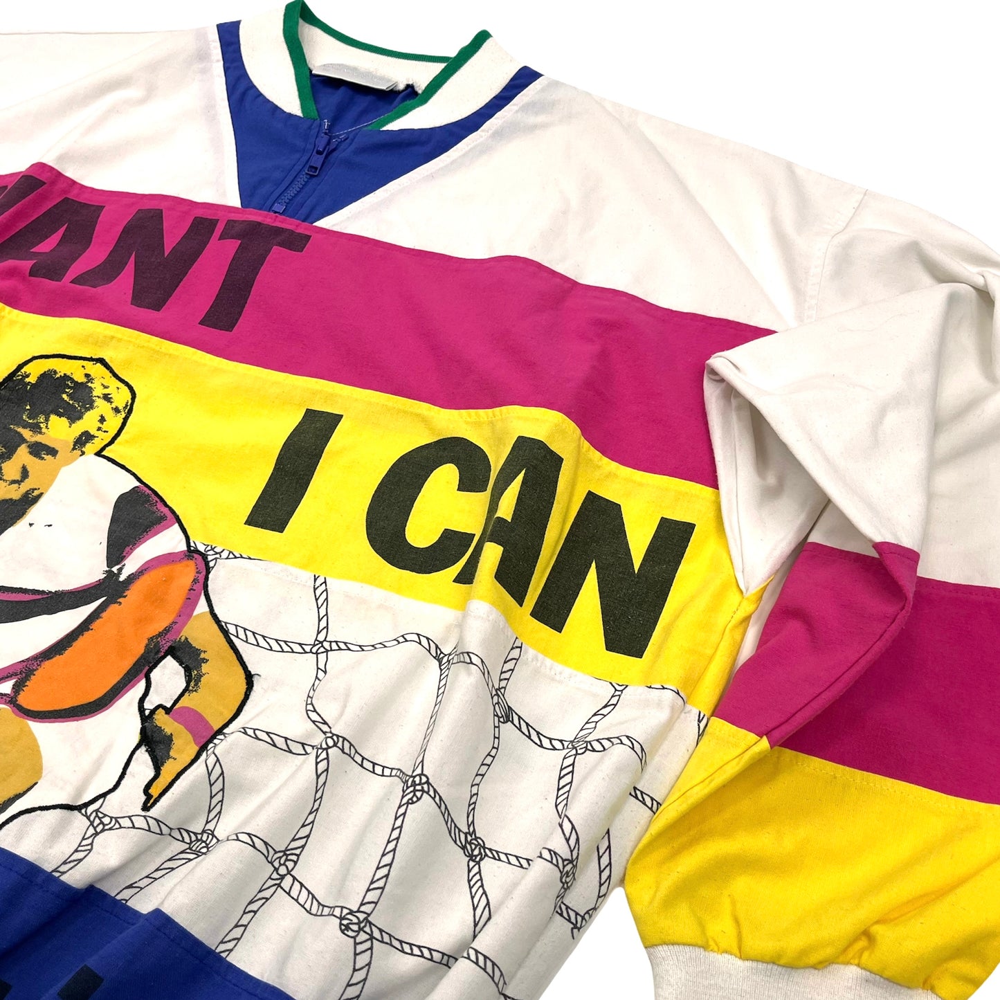 0634 Adidas Vintage I Want I Can Torsion Tennis Pullover