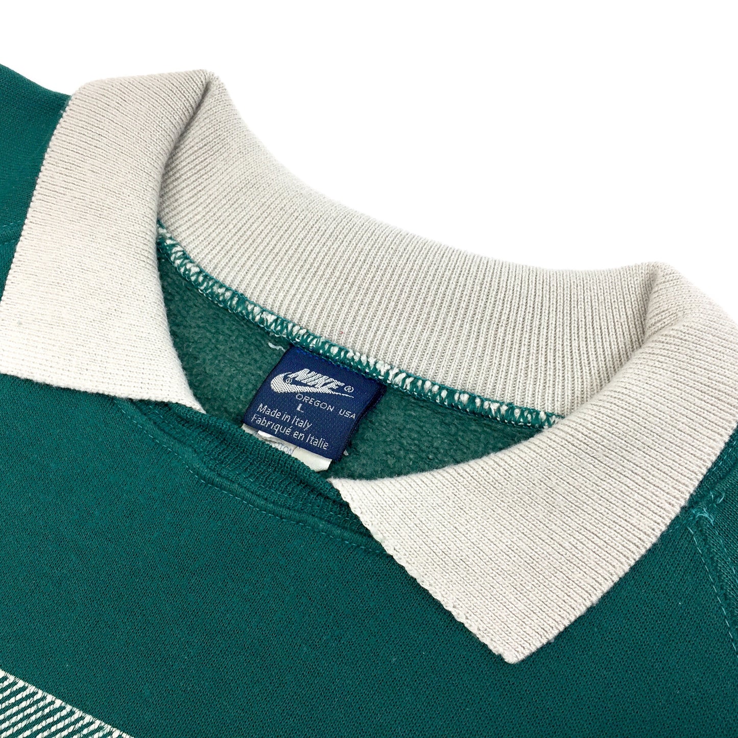 0313 Nike Vintage 80s Beaverton Logo Sweater Blue Tag