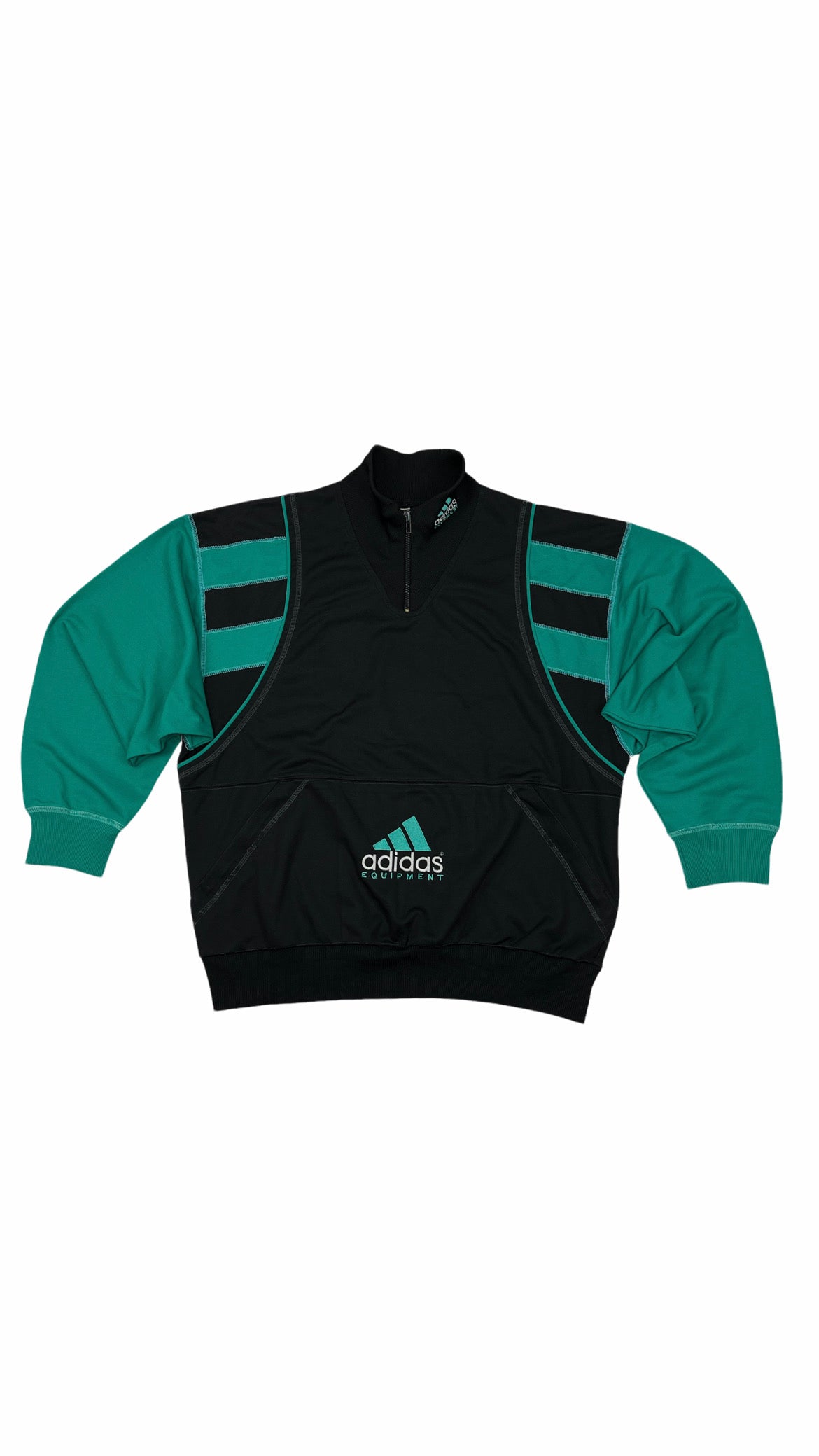 0779 Adidas Equipment Vintage 1/4 Zip Tracktop Sweater