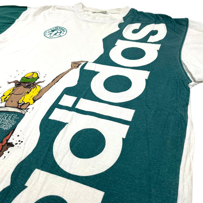 0847 Adidas Vintage 80s „free climbing“ Tshirt