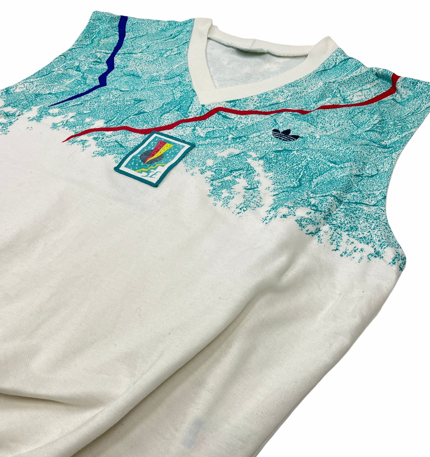 0714 Adidas Vintage 80s Stefan Edberg Tennis Pullunder Vest