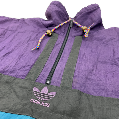 01135 Adidas Vintage 1/4 Zip Windbreaker