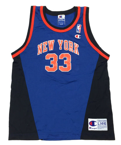 0434 Champion Vintage New York Knicks Ewing Jersey