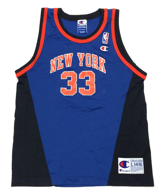 0434 Champion Vintage New York Knicks Ewing Jersey