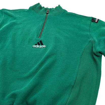 01048 Adidas Vintage Equipment 1/4 Zip Sweater