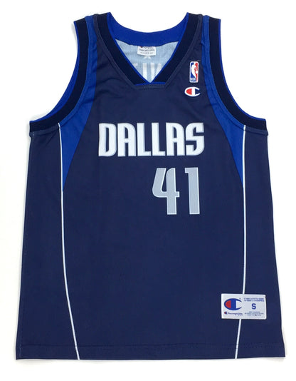 0430 Champion Vintage Dallas Mavericks Nowitzki Jersey