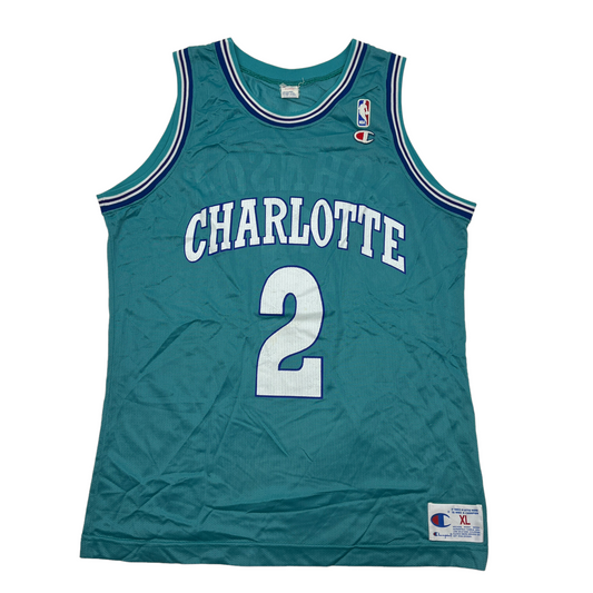 01265 Champion Vintage Charlotte Hornets Magic Johnson Jersey