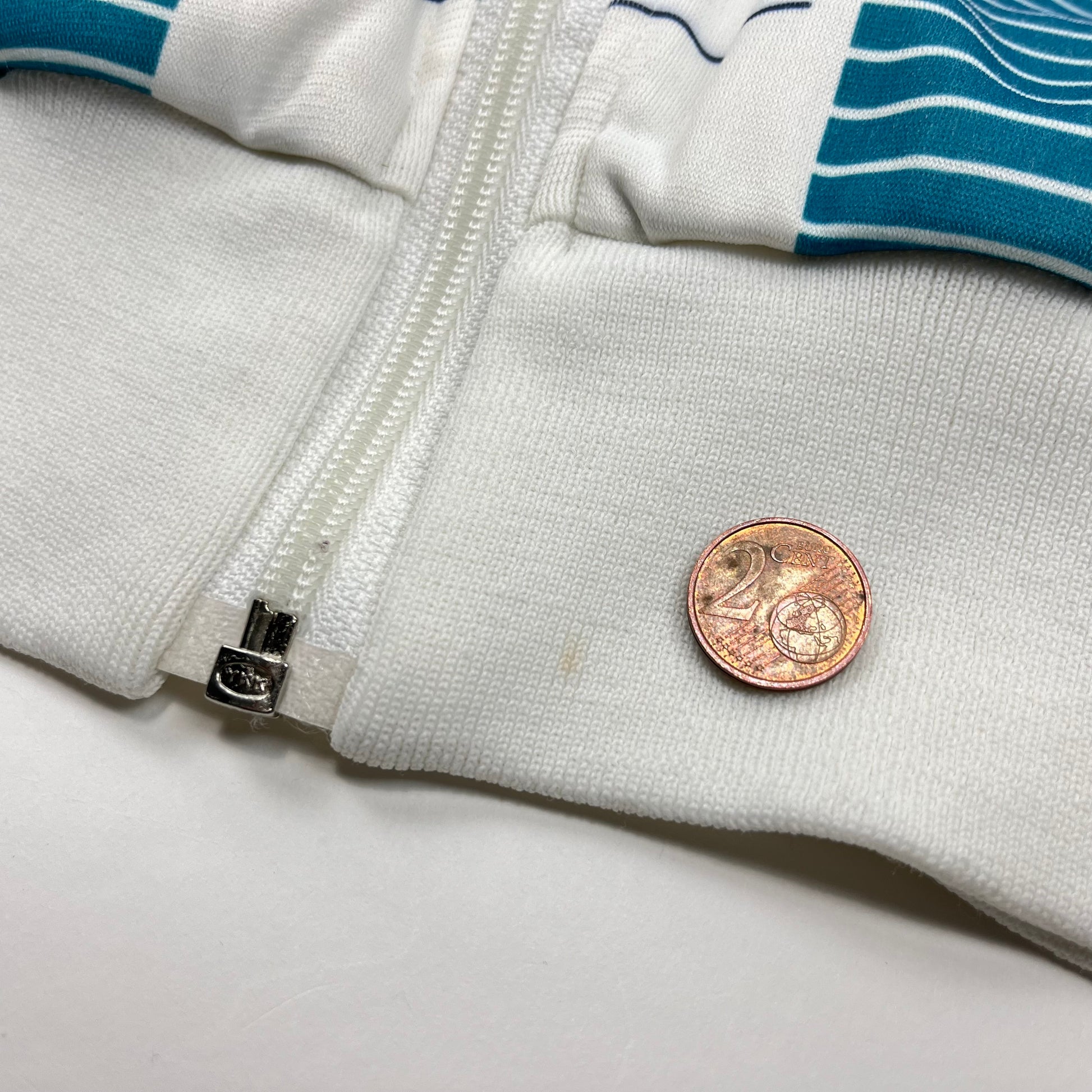 Colombe Veste Tracktop Cycliste Vintage 80S Coton Colombe Veste Tracktop Cycliste Vintage 80S Coton