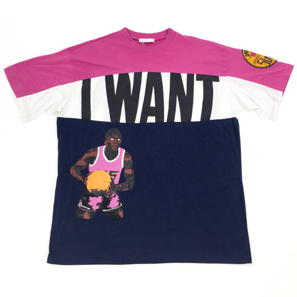 0545 Adidas Vintage Want&Can 90s Basketball T-Shirt