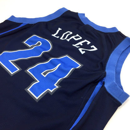 0414 Champion Vintage Utah Jazz Lopez Jersey