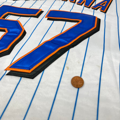 0921 Majestic NY Mets Johan Santana Baseball Jersey