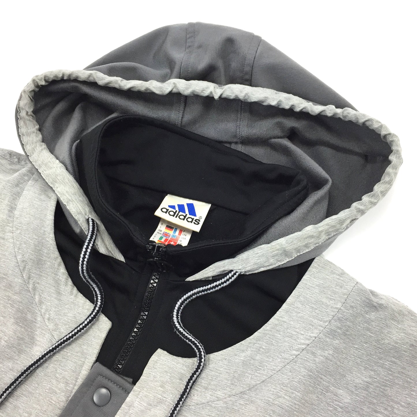 0576 Adidas Vintage 90s Basketball Warmup Tracktop Jacket