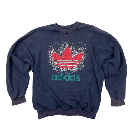 0789 Adidas Vintage 90s Logo Sweater