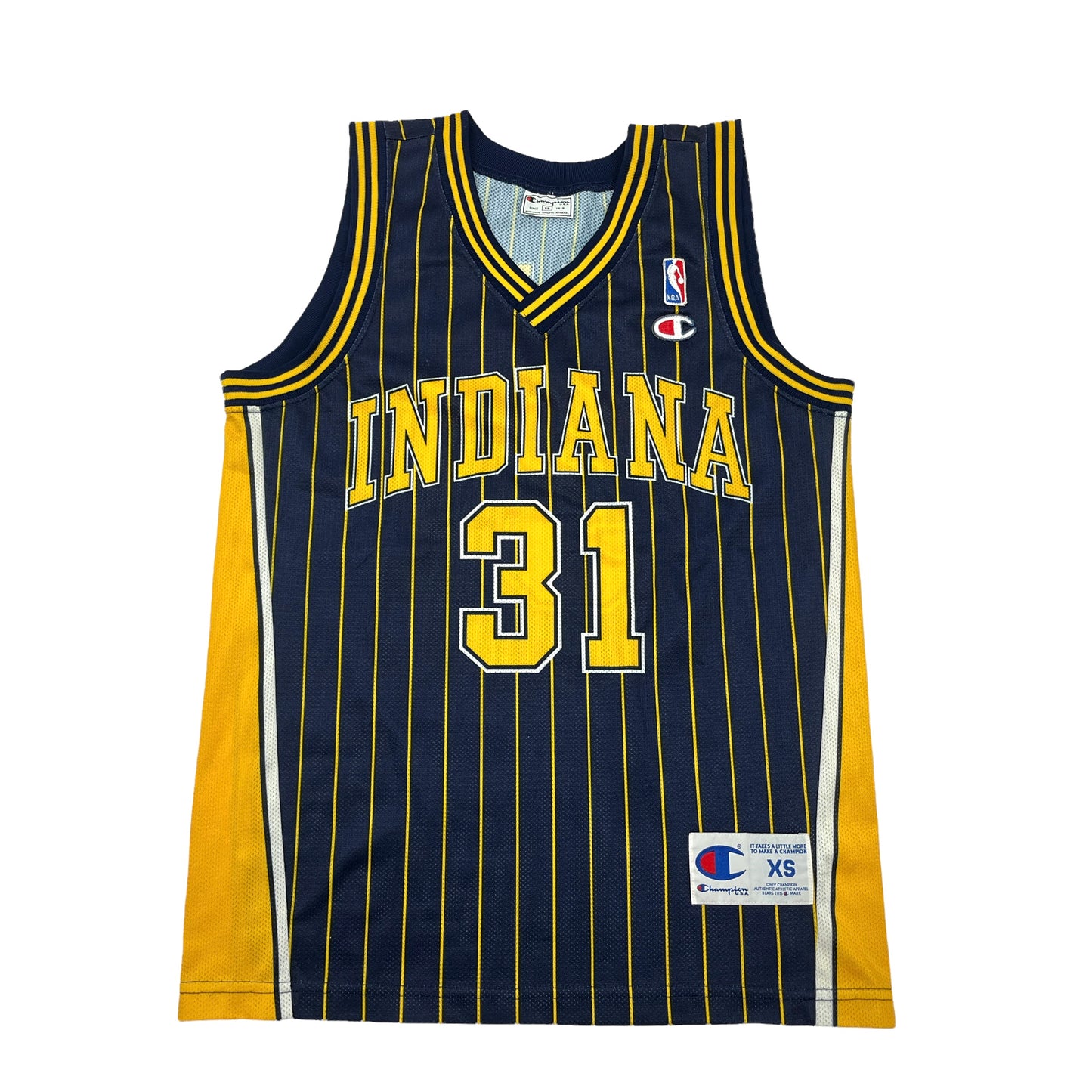 01021 Champion Indian Pacers Reggie Miller Jersey