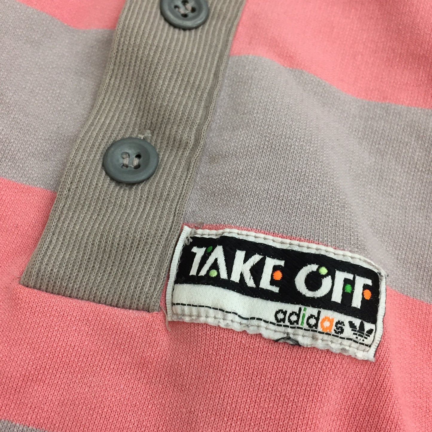 0052 Adidas Take Off Striped Vintage T-Shirt
